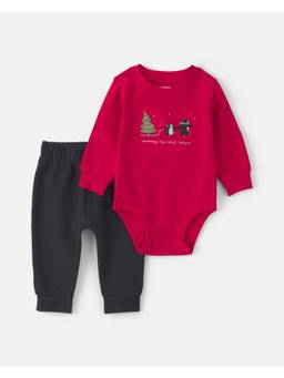Carter's - Baby Boy 'Penguins And Friends' Long Sleeve Onesies And Joggers
