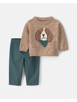 Carter's - Baby Boy Dog Sweater And Pants