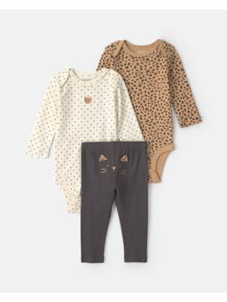 Carter's - Baby Girl Cat Leopard Onesies And Pants