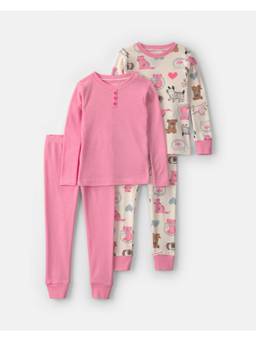 Carter's - Baby Girl Pets Loose Fit T-Shirt And Pyjama (Pack Of 2)