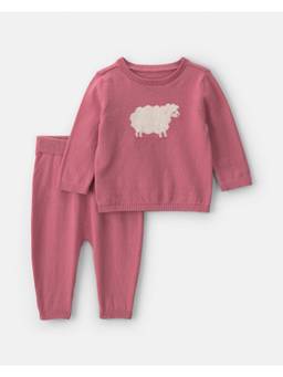 Carter's - Baby Girl Sheep Long Sleeve T-Shirt And Pant