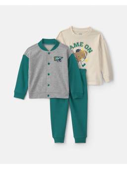 Carter's - Toddler Boy Varsity French Terry Jacket T-Shirt And Joggers