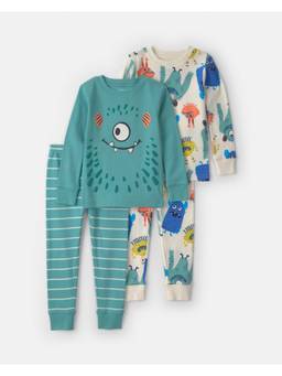 Carter's - Toddler Boy Cozy Monster T-Shirt And Pyjama (Pack Of 2)