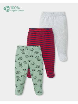 Carter's - Baby Boy Cotton Footie Pant (Pack Of 3)