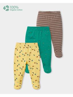 Carter's - Baby Boy Cotton Footie Pant (Pack Of 3)