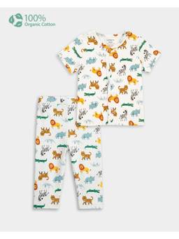 Carter's - Baby Boy Cotton Jungle Animal Print Shirt And Pant