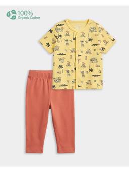 Carter's - Baby Boy Cotton Tropical Animal Print Shirt And Pant