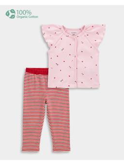 Carter's - Baby Girl Cotton Floral Print Shirt And Pant