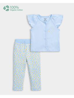 Carter's - Baby Girl Cotton Floral Print Shirt And Pant
