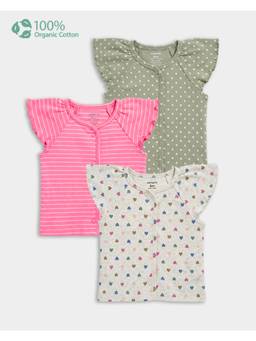 Carter's - Baby Girl Printed Cotton Shirt (Pack Of 3)