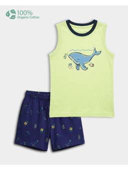 Carter's - Toddler Boy Cotton Sea Print T-Shirt And Shorts