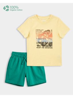 Carter's - Toddler Boy Cotton Monster Truck Print T-Shirt And Shorts