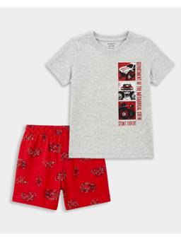 Carter's - Toddler Boys Cotton Transport Print T-Shirt And Shorts