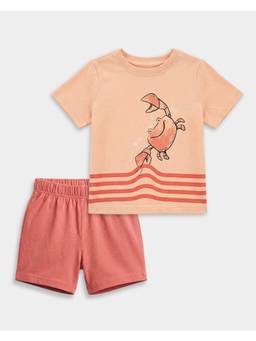 Carter's - Toddler Boys Cotton Crab Print T-Shirt And Shorts