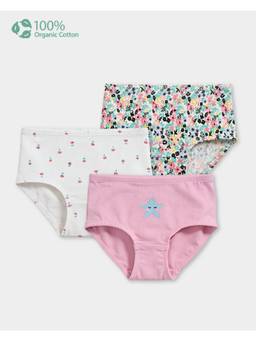 Carter's - Girl Multi-Color Cotton Floral Briefs (Pack Of 3)