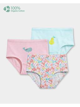 Carter's - Girl Multi-Color Cotton Stripes Briefs (Pack Of 3)