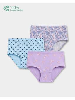 Carter's - Girl Multi-Color Cotton Printed Briefs (Pack Of 3)