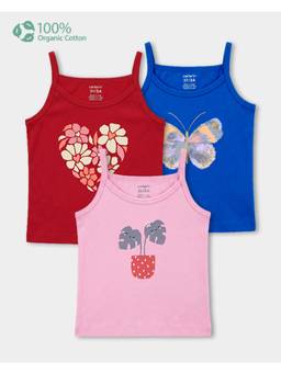 Carter's - Girl Cotton Printed Camisoles (Pack Of 3)
