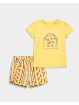 Carter's - Toddler Girl Cotton Butterfly Print T-Shirt And Shorts