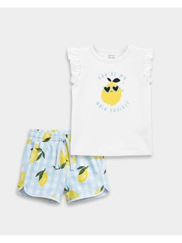 Carter's - Toddler Girl Cotton Fruit Print T-Shirt And Shorts