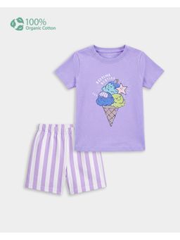 Carter's - Toddler Girl Cotton Ice-Cream Print T-Shirt And Shorts