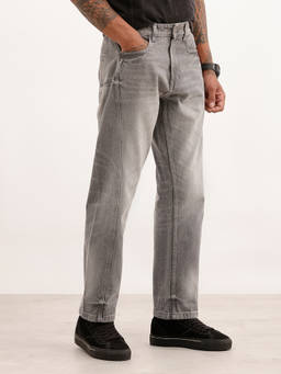 WROGN - Grey Solid/Plain Light Fade Jeans