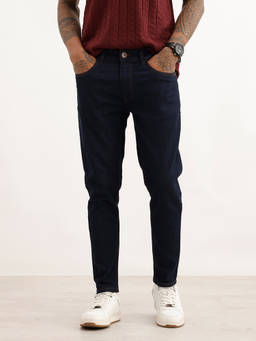 WROGN - Blue Solid/Plain No Fade Jeans