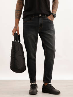 WROGN - Black Solid/Plain Light Fade Jeans