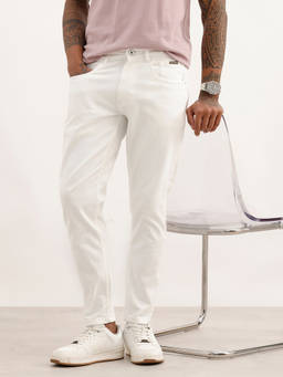 WROGN - White Solid/Plain No Fade Jeans