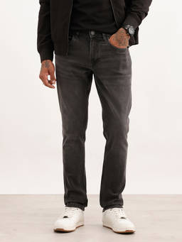 WROGN - Grey Solid/Plain Light Fade Jeans