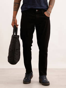 WROGN - Black Solid/Plain No Fade Jeans