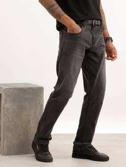 WROGN - Grey Solid/Plain Light Fade Jeans