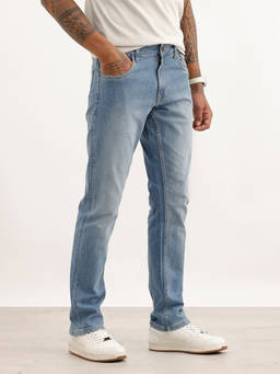 WROGN - Blue Solid/Plain Light Fade Jeans