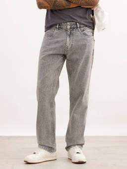 WROGN - Grey Solid/Plain Light Fade Jeans