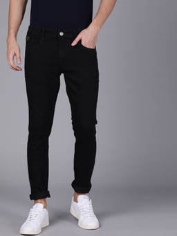 WROGN - Black Solid/Plain No Fade Jeans