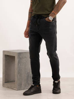 WROGN - Black Solid/Plain No Fade Jeans