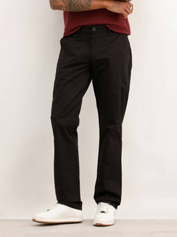 WROGN - Black Solid/Plain Straight Trouser