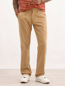 WROGN - Khaki Solid/Plain Straight Trouser