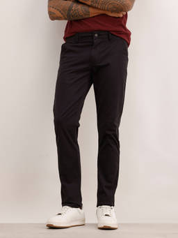 WROGN - Black Solid/Plain Slim Trouser