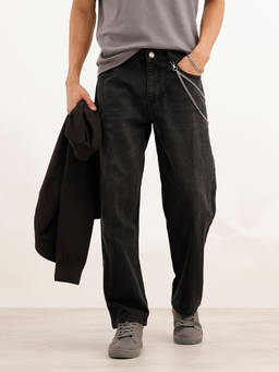 WROGN - Black Solid/Plain No Fade Jeans