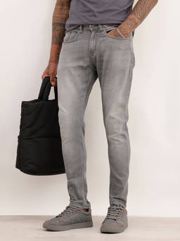 WROGN - Grey Solid/Plain Light Fade Jeans