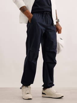 WROGN - Navy Blue Solid/Plain Tappered Joggers