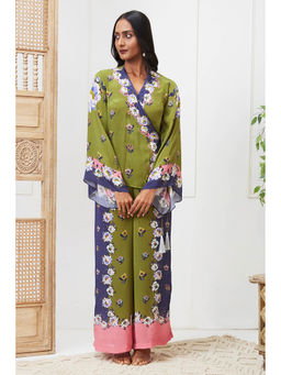 Soup by Sougat Paul - Tasnim Green Floral Co-Ord (Set of 2)