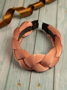 JEWELZ - Peach Zig Zag Pattern Hair Band Women