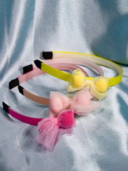 JEWELZ - Multicolour Net Combo Hair Band Women (Pack Of 3)