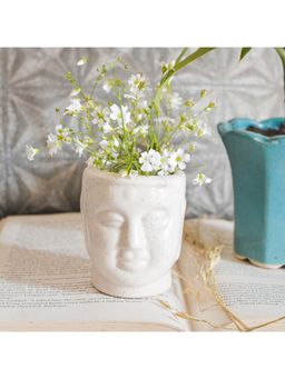Hollyhock - Calm Buddha Ceramic Planter