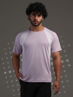 CHKOKKO - Lavender Men's Regular Fit Sports Gym and Outdoor Activities T-Shirt