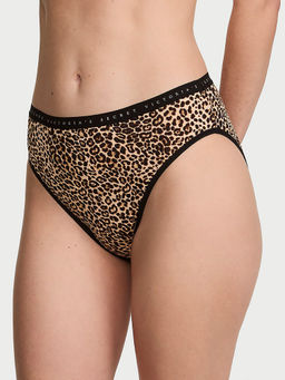 Victoria's Secret - Brown Animal Print Cotton Blend Regular Brief