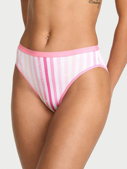 Victoria's Secret - Pink Stripes Cotton Blend Regular Brief