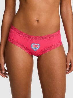 Victoria's Secret - Pink Self Design Cotton Blend Regular Brief